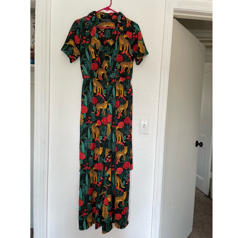 America & Beyond patterned jumpsuit size small